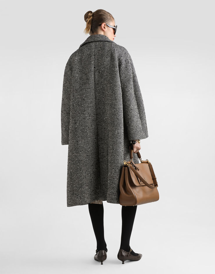 Dolce & Gabbana معطف شيفرون طويل متعدد الألوان F0W4JTFCZAJ