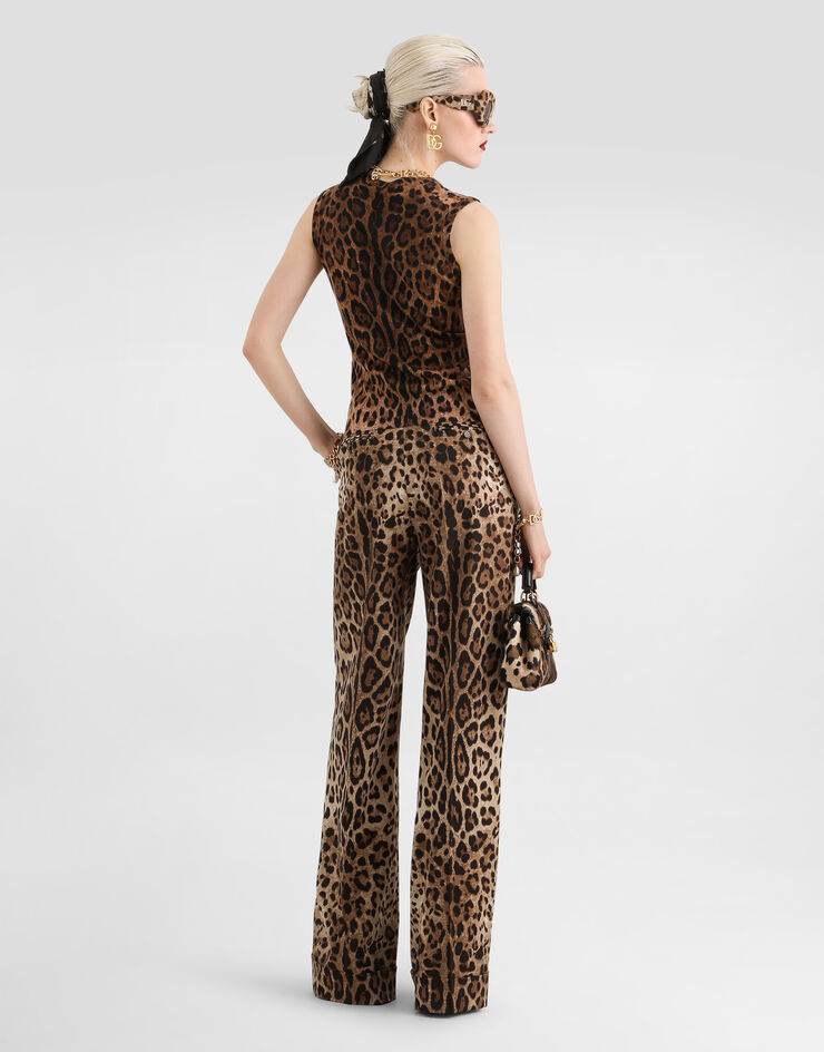 Dolce & Gabbana Leo-print wool top Dolce & Gabbana Leo-print wool top Print FXT02TJDVGG