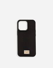 Dolce&Gabbana Calfskin iPhone 13 Pro cover Black BI3265AG816