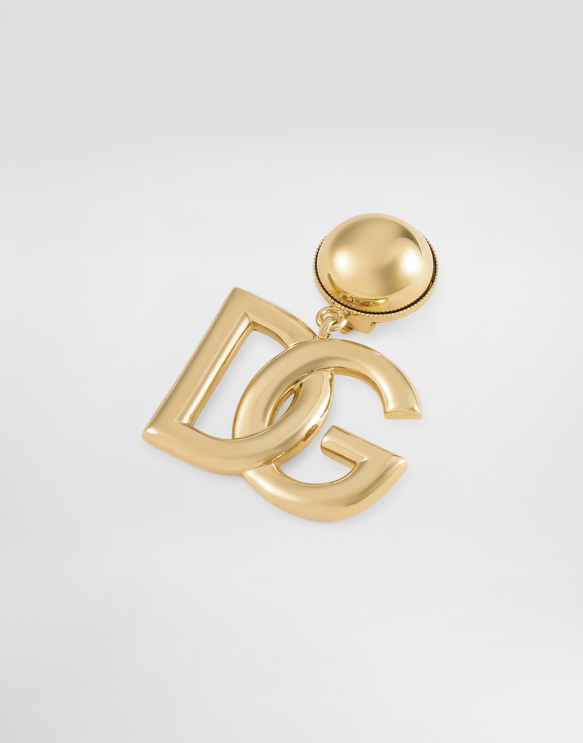 Clip-on earrings with DG logo in Gold for Women