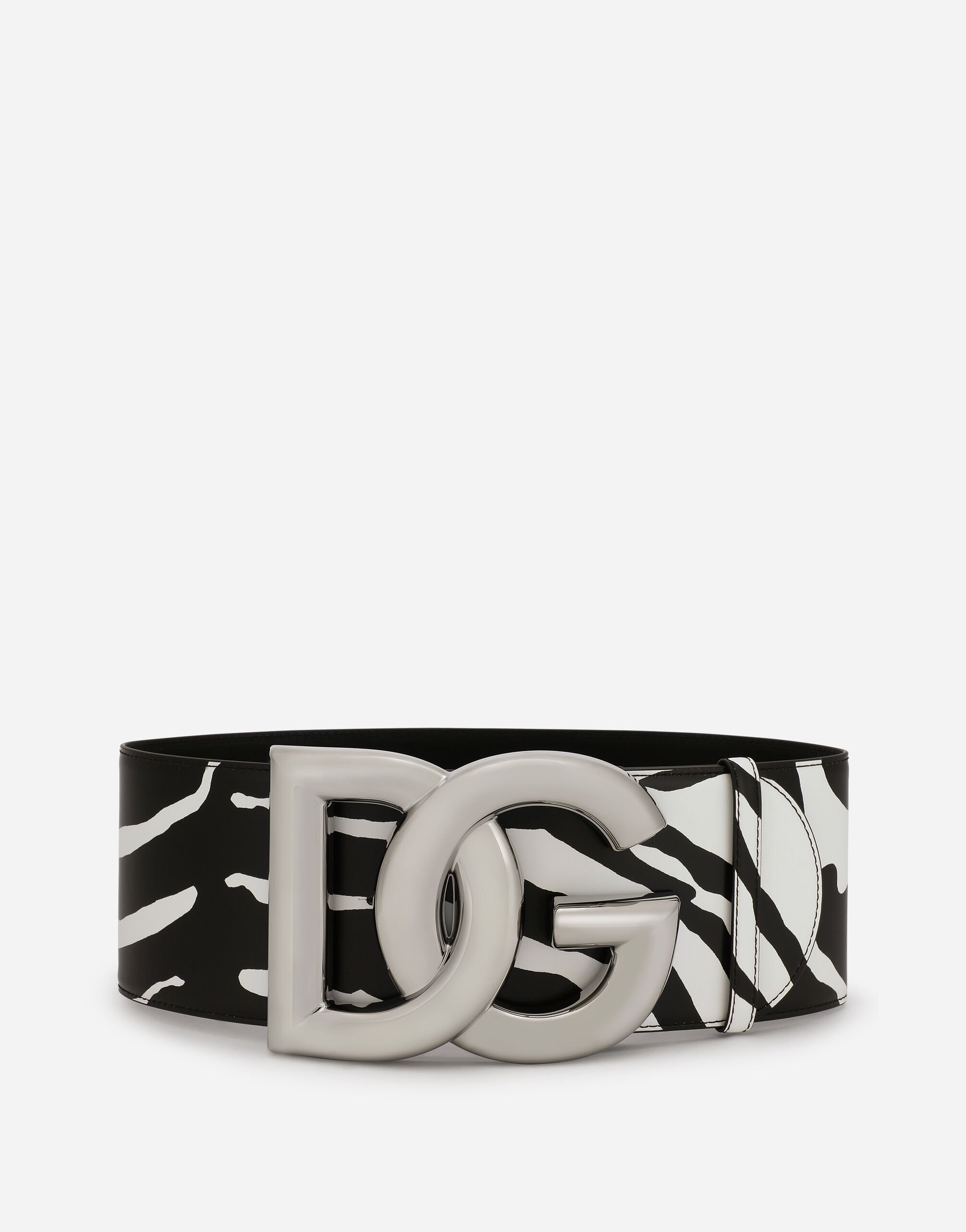 DOLCE & GABBANA DGロゴシャイニーベルト マルチカラーのウィメンズ ベルト シャイニーカーフスキン