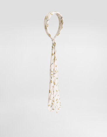 Dolce & Gabbana Daisy-print headband with trailing tails Print LB3L63FS8DK