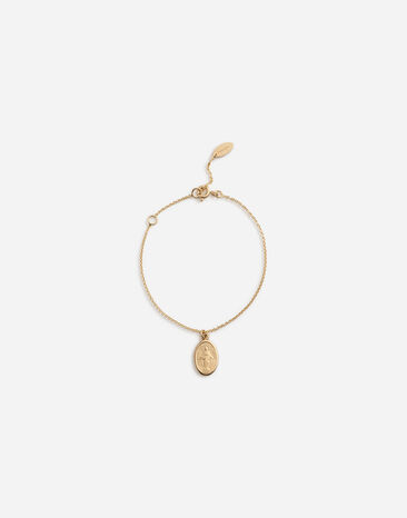 Dolce & Gabbana Pulsera con medalla de la virgen Blanco L0EGG2FU1L6