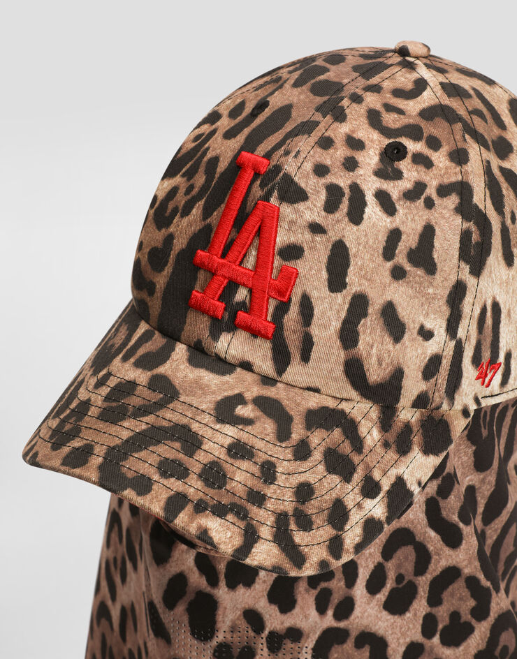 Dolce & Gabbana Dolce&Gabbana X ’47 Los Angeles Dodgers Balaclava Mit Leo-Print Multicolor IH153MGI218