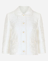 Dolce & Gabbana Gabbana brocade jacket White F0C3RTHJMOK