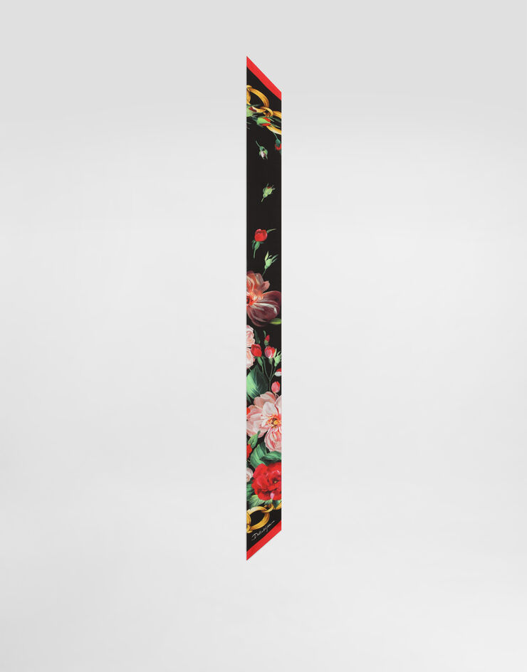 Dolce & Gabbana Rose-print twill headscarf (6x100) Print FS215AGDC4Y