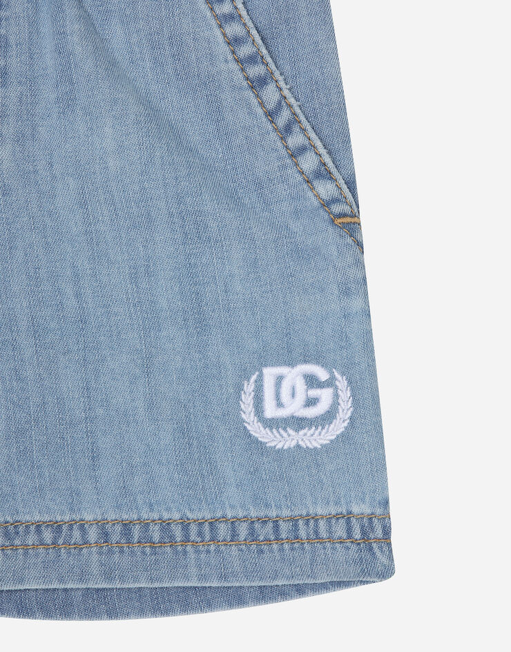 Dolce & Gabbana Bermuda en denim à logo DG Denim L13Q46LDC51