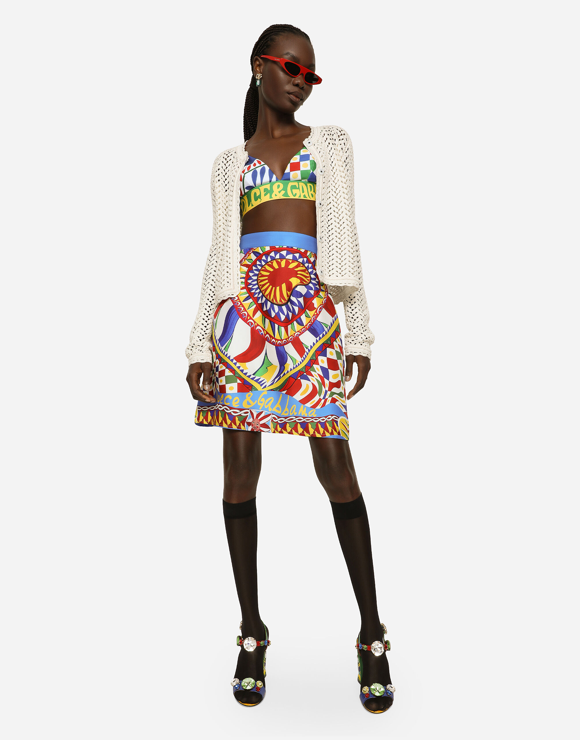 Dolce and sales gabbana crochet jacket