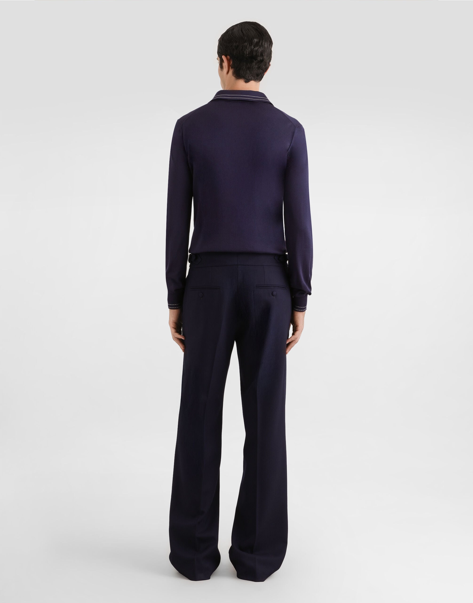 Silk polo shirt - thumbnail 3