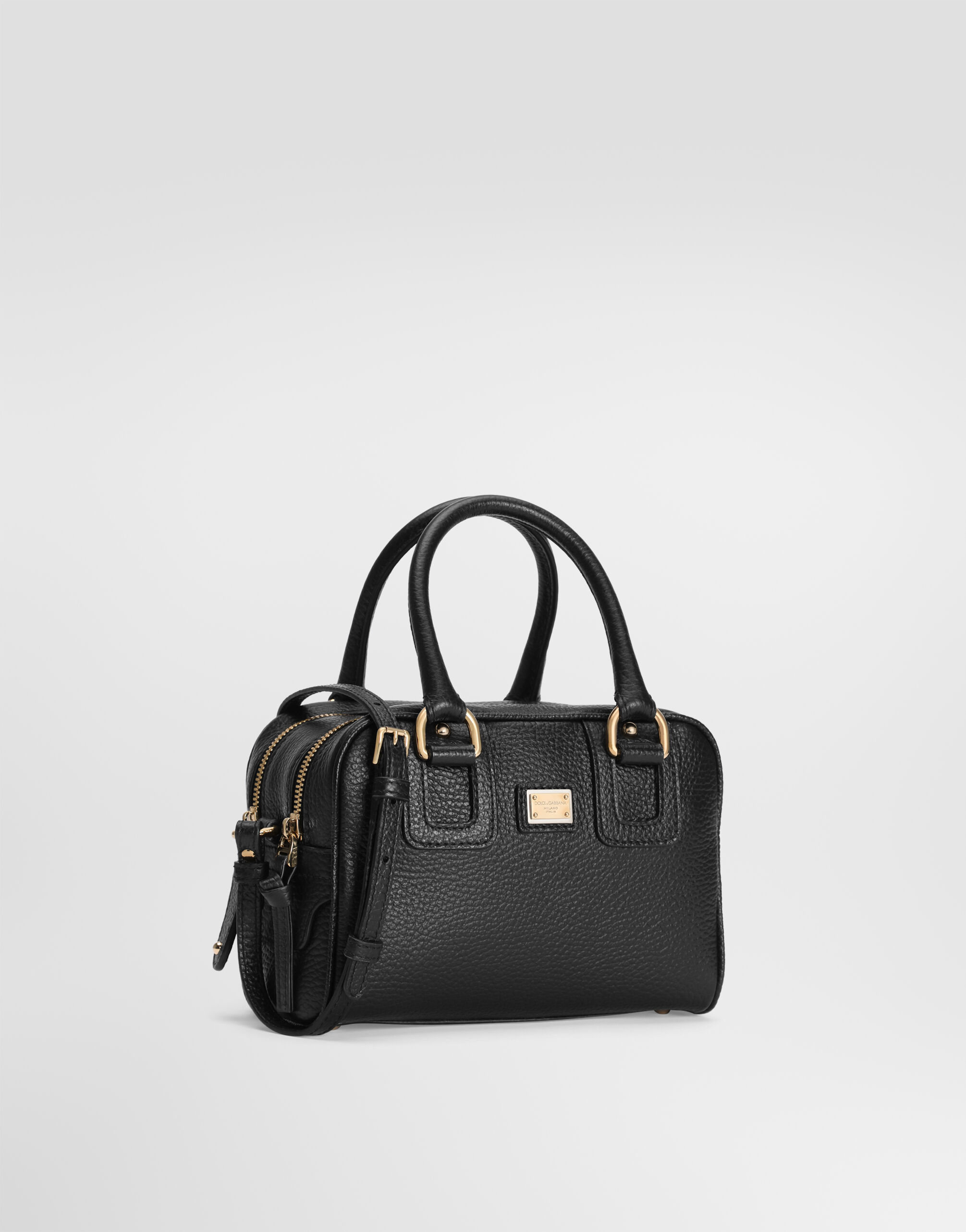 Dolce Lilly crossbody bag in calfskin in Black for Girls