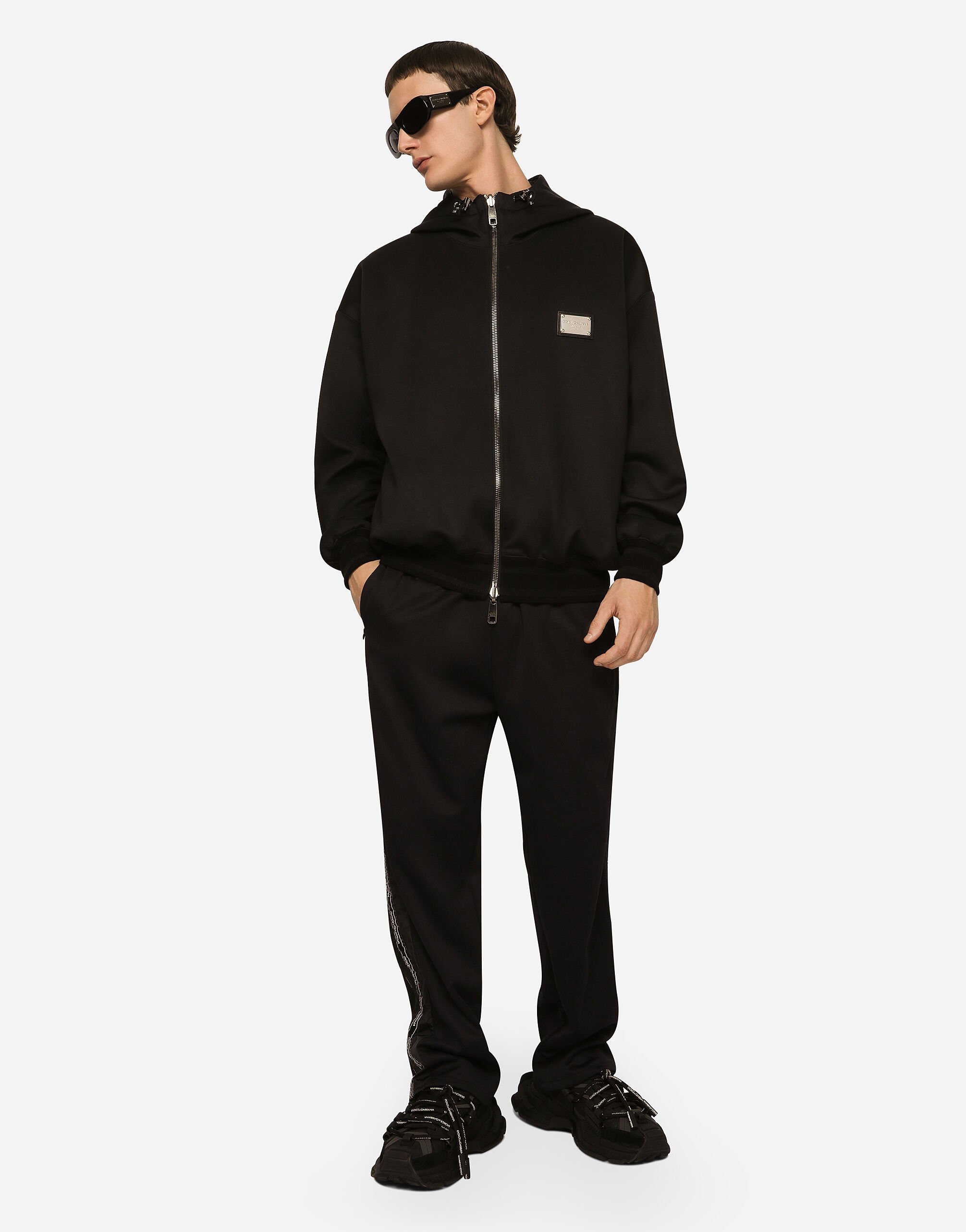 FELPA CON CAPPUCCIO in Black for for Men Dolce Gabbana