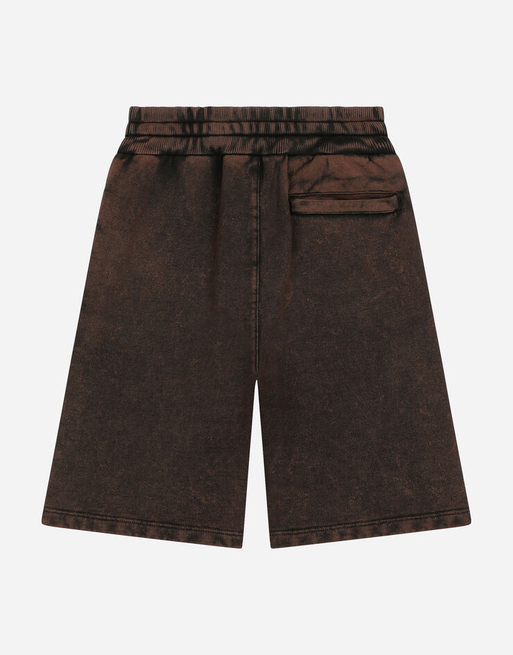 Dolce & Gabbana Jersey jogging shorts  Brown L4JQR1G7L1Z