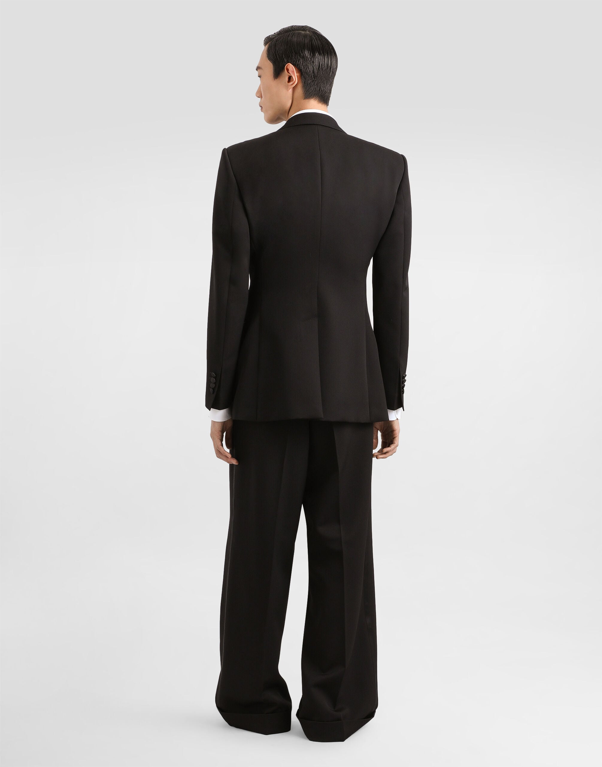 Blackのメンズ Wool and silk vest | Dolce&Gabbana®