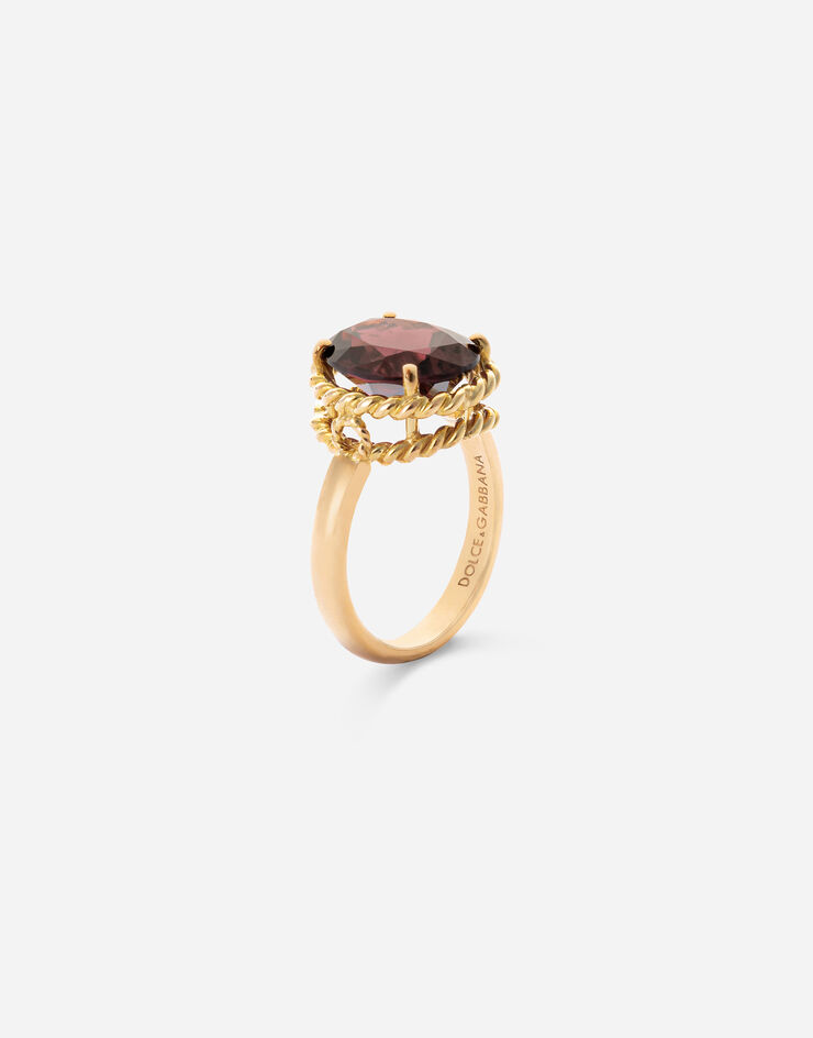Dolce & Gabbana Ring Anna aus 18-karätigem Gelbgold mit Rhodolith-Granat GOLD WRFA3GWGA00