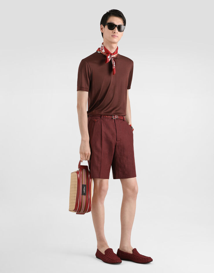 Dolce & Gabbana Crew neck silk t-shirt Dolce & Gabbana Crew neck silk t-shirt Red G8ST1TG7P0F