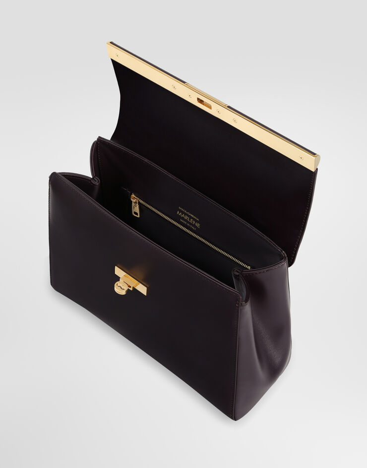 Dolce & Gabbana Marlene handbag in palmellato calfskin Bordeaux BB7932A3G19