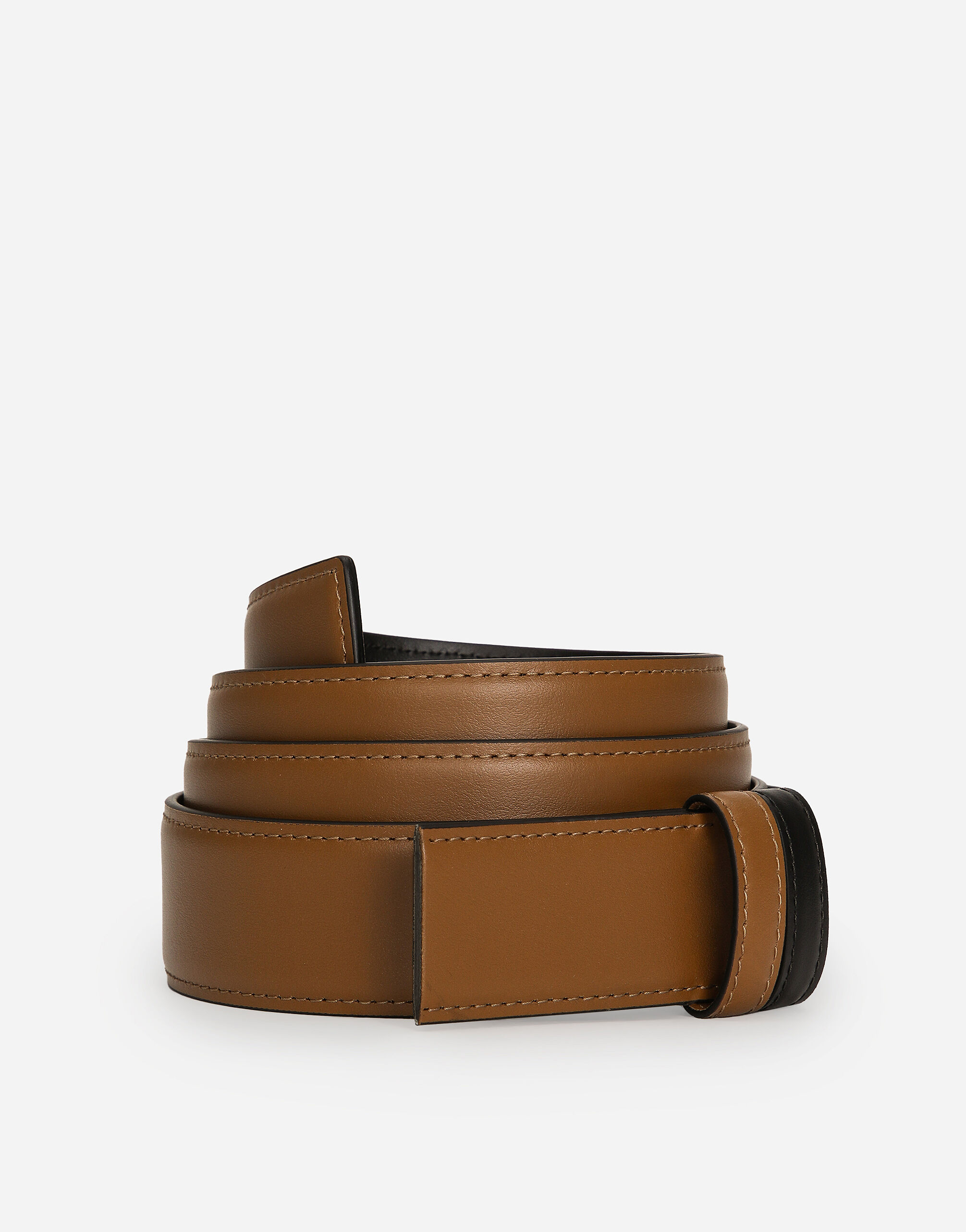 Reversible calfskin belt strap in Multicolor for Men | Dolce&Gabbana®