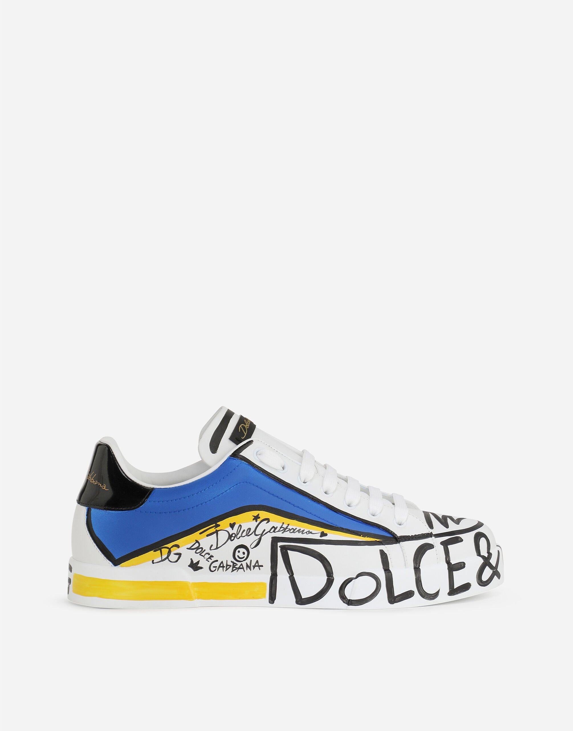 Dolce & Gabbana Sneakers Portofino in pelle - donna BIANCO CS1558B5811