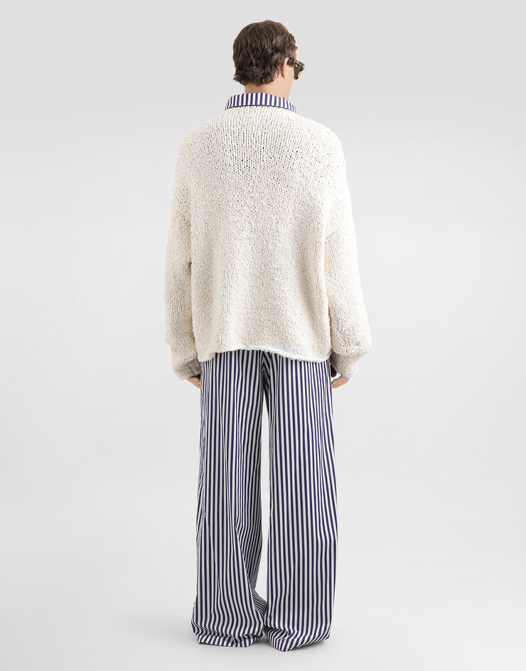 Dolce & Gabbana Cotton-blend pullover White GXW77TJGMF9