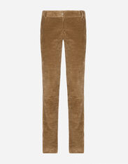 Dolce&Gabbana Corduroy bell-bottom pants Beige F7W98TFUWDU