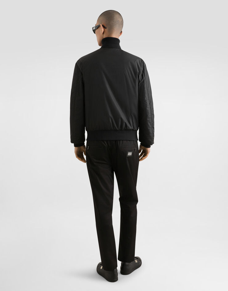 Dolce&Gabbana 标牌尼龙外套 黑 G9ABPTG7F2J