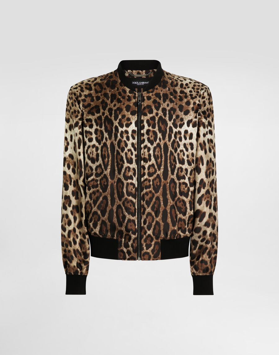 Technical fabric bomber jacket with tag