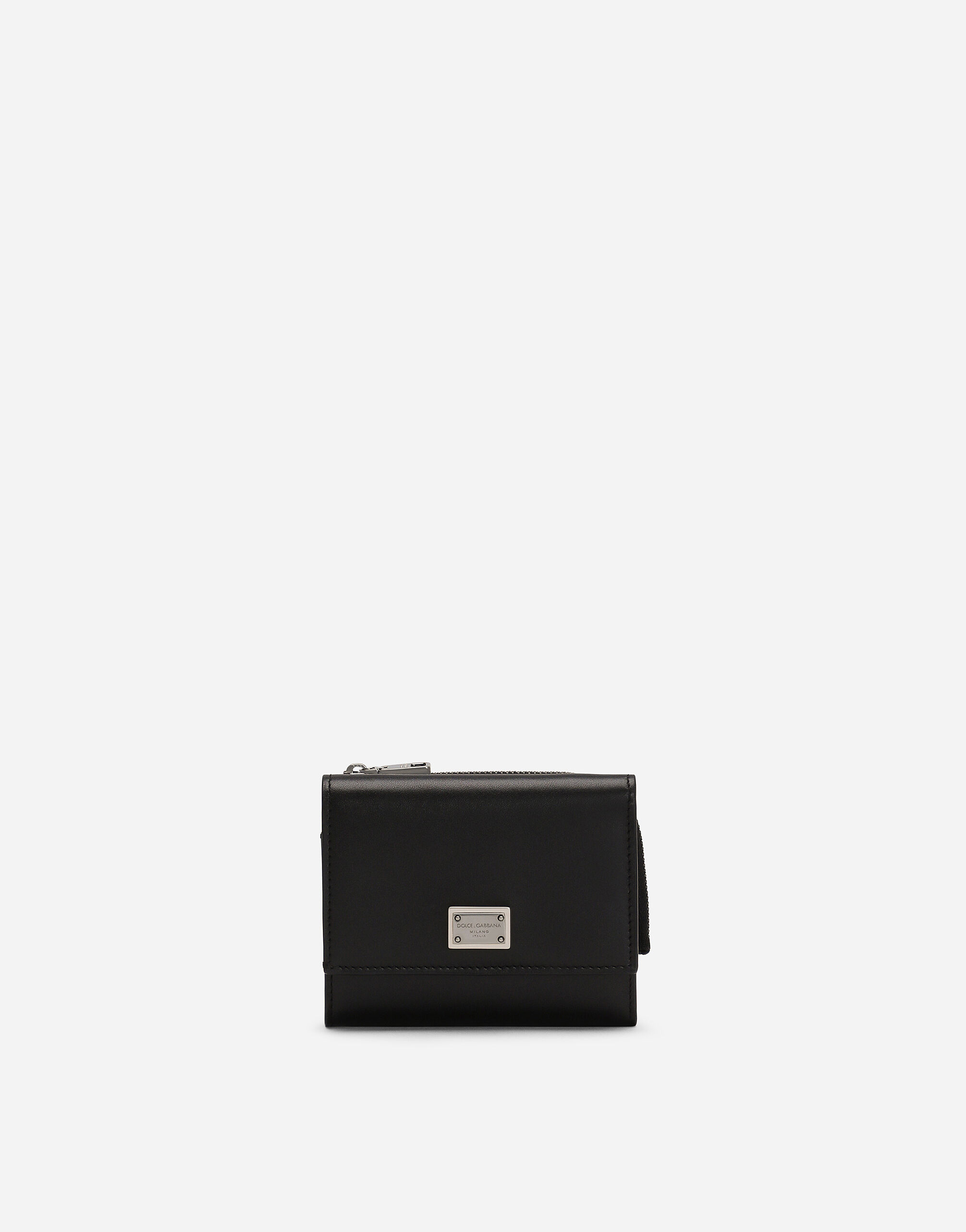 Dolce&Gabbana Calfskin French-flap wallet Japan Exclusive Black G8PL4TG7F2H