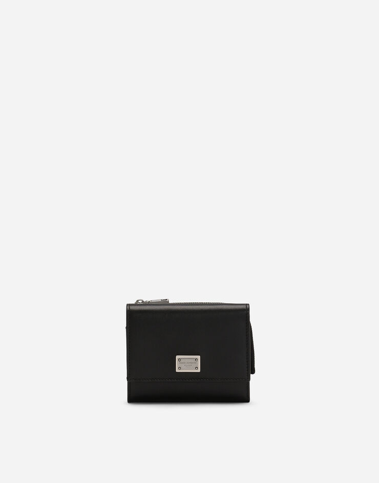 Dolce & Gabbana フレンチフラップウォレット カーフスキン 日本限定 ブラック BP3271AS527