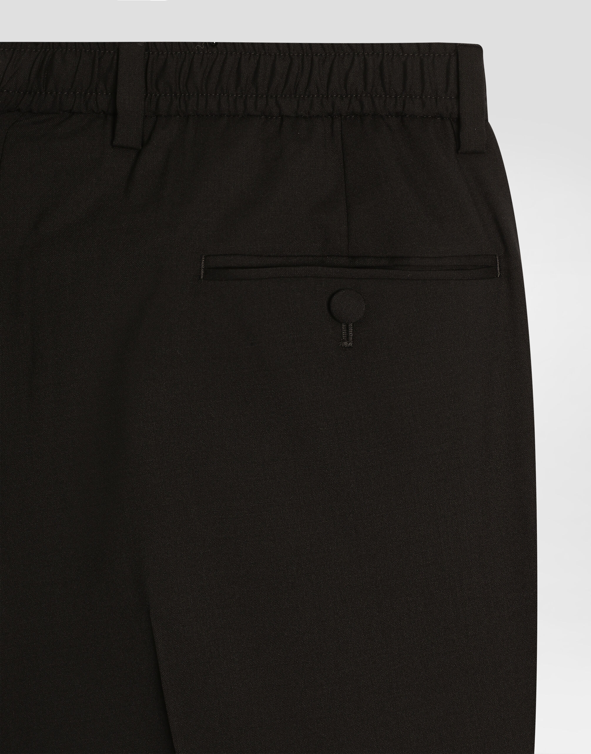 Blackのメンズ Stretch wool canvas trousers | Dolce&Gabbana®