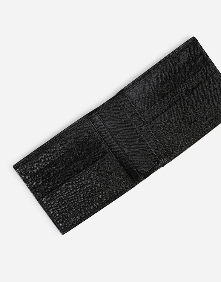 Dolce & Gabbana Bifold wallet in crocodile flank leather NOIR BP0437A2088
