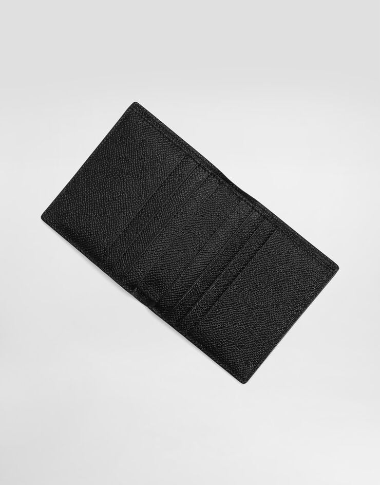 Dolce & Gabbana Dauphine-print calfskin bifold card holder Black BP3324AG219