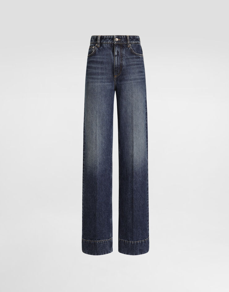 Dolce & Gabbana Pantalones de cinco bolsillos en denim Multicolor FTC79DG8PT3