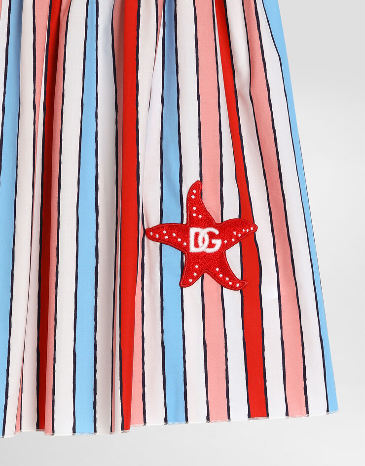Dolce & Gabbana Striped poplin dress Multicolor L54DE0HS5UN