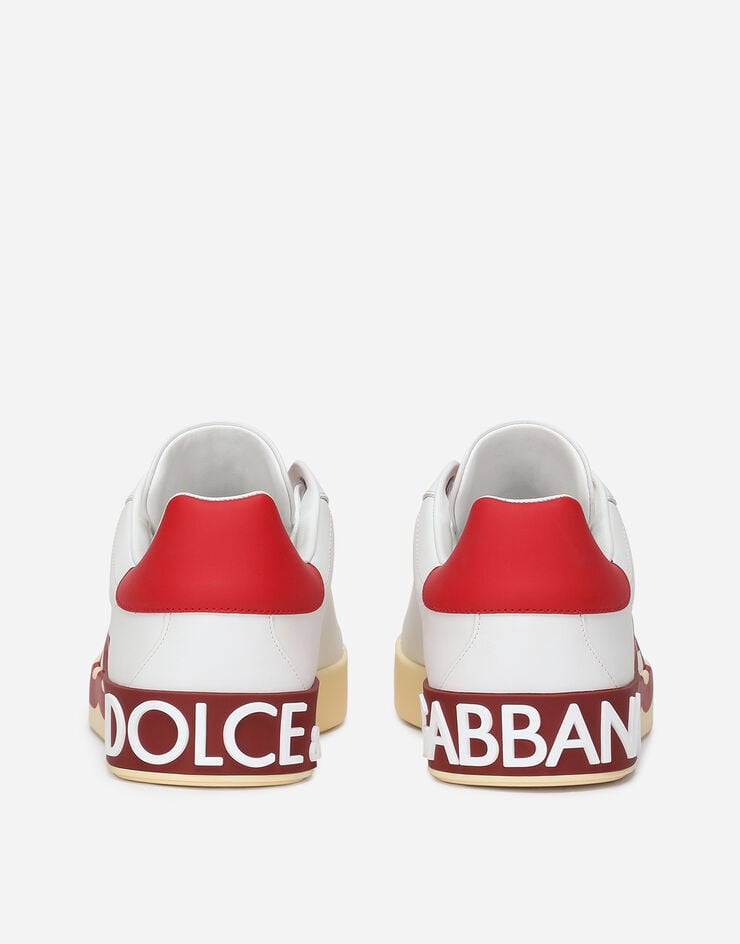 Dolce & Gabbana Calfskin Portofino sneakers with DG logo print Multicolor CS1772AC330