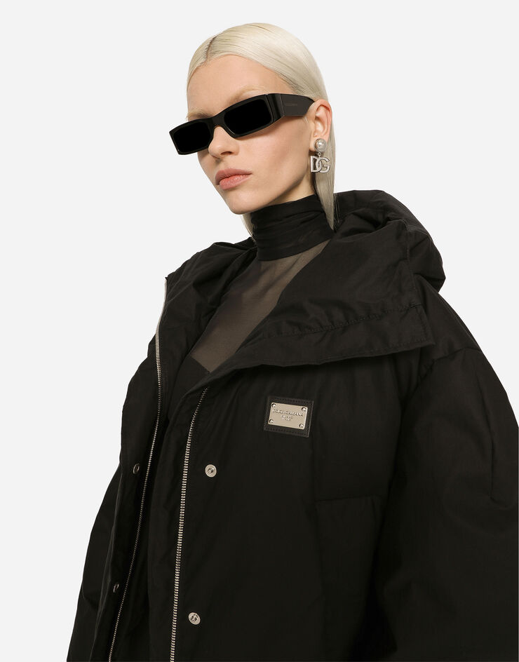 Dolce & Gabbana 쇼트 나일론 재킷 블랙 F9R12TGDBVL