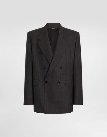 Dolce & Gabbana Palermo double-breasted pinstripe wool jacket Dolce & Gabbana Palermo double-breasted pinstripe wool jacket G2VN7TFR23W