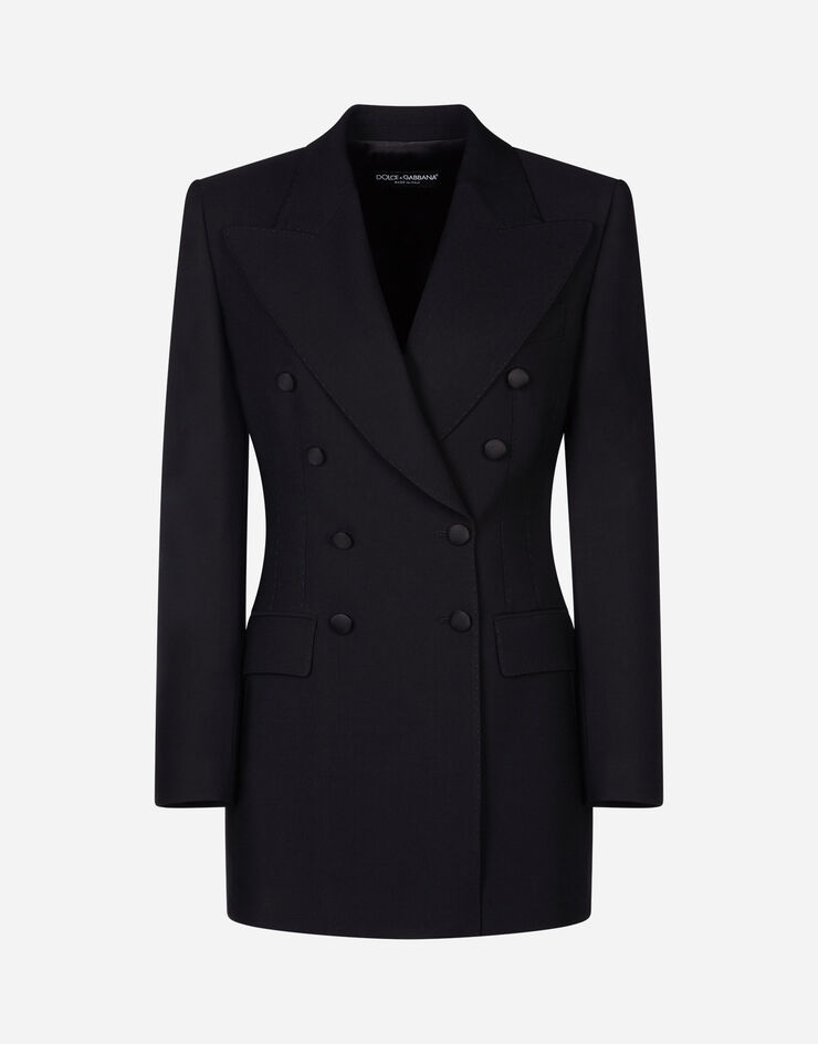 Dolce & Gabbana Gabardine double-breasted jacket BLACK F29CRTFUCEG