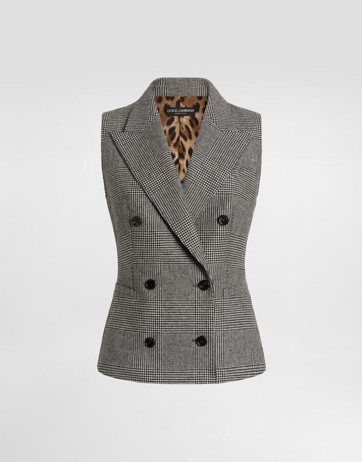 Dolce & Gabbana 马甲 法兰绒 王子格纹 多色 F794ATFQ2O5