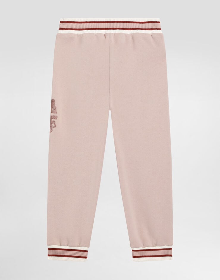 Dolce & Gabbana OversizedJerseytrousers with DG print Pink L5JPD7G7PHC