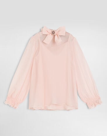 Dolce & Gabbana Chiffon shirt Pink L56S74FU1AT