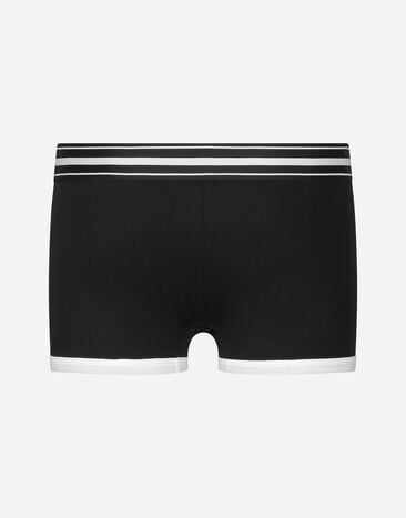 Dolce & Gabbana Two-way-stretch cotton jersey regular-fit boxers Black M4F36JFUECH