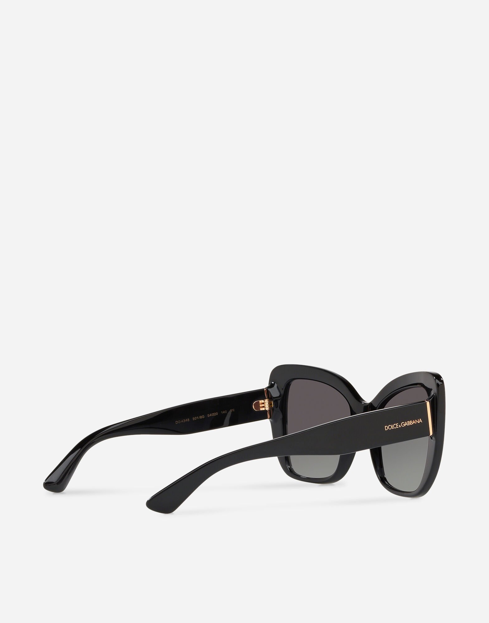Half print sunglasses in BLACK for Women Dolce Gabbana