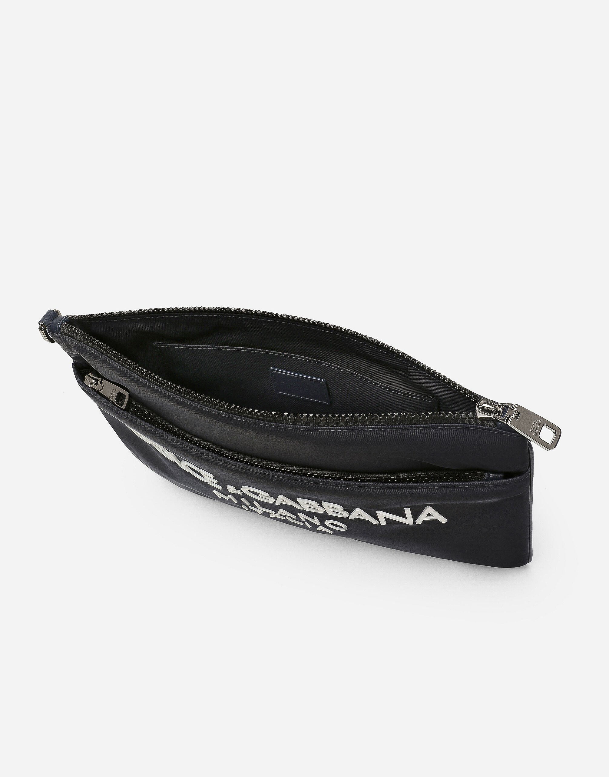 Nylon clutch in Blue for Men | Dolce&Gabbana® US