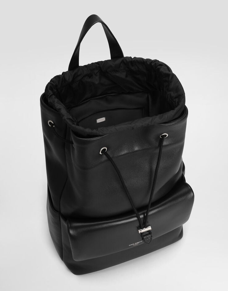 Dolce & Gabbana Calfskin nappa leather backpack Black BM2433AF984