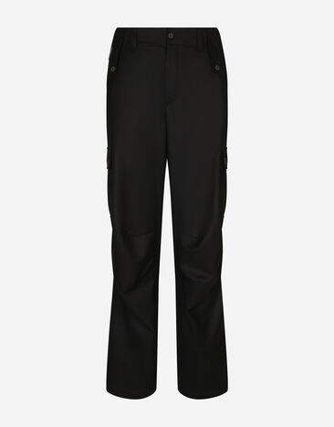 Dolce & Gabbana Flannel cargo pants Black GV3OHTFU21Q