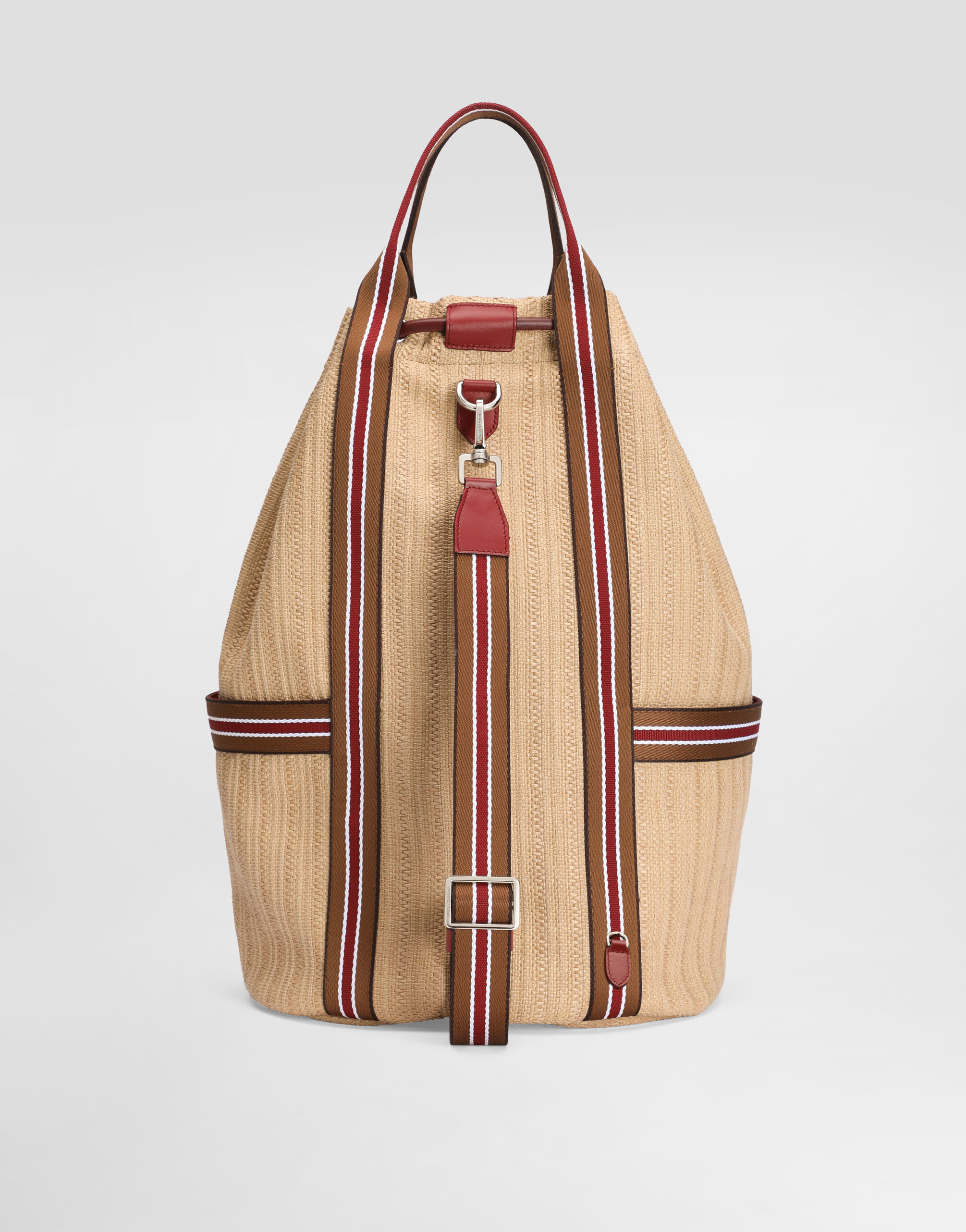 Essenza backpack in raffia in Multicolor for Men | Dolce&Gabbana® US