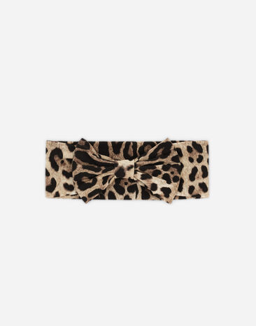 Dolce & Gabbana Cinta de interlock con estampado de leopardo Rosa LNJAD8G7L5F