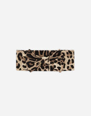 Dolce & Gabbana Leopard-print interlock band Rosa LNJAD8G7L5F