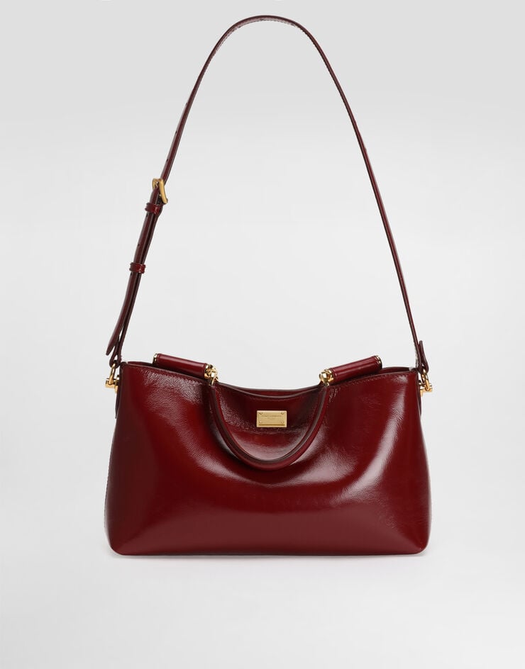 Dolce & Gabbana Medium Vittoria calfskin handbag Red BB7896AZ000