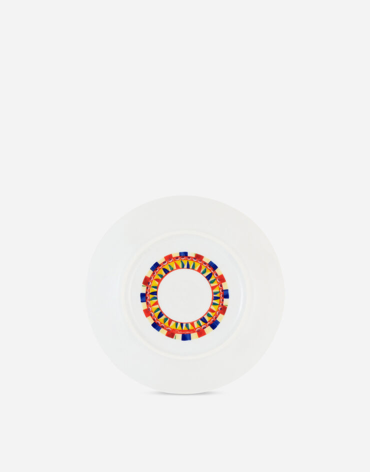 Dolce & Gabbana Conjunto de 2 platos de postre de porcelana Multicolor TC0S03TCA16